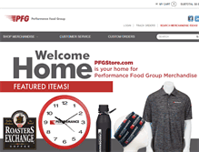 Tablet Screenshot of pfgstore.com
